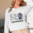 Cute Graduation Cat Masters High School T-Shirt For Men Women Kids Unisex Long Sleeve T-Shirt