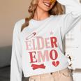 Elder Emo Retro Punk Typography Nostalgia Unisex Long Sleeve T-Shirt