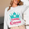 EMT Trauma Queen Paramedic Student T-Shirt Graduation Unisex Long Sleeve T-Shirt