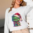 Ew People Meowy Cat Christmas Introvert Men Women Unisex Long Sleeve T-Shirt