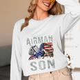My Favorite Airman Calls Me Son Air Force Graduation Son Unisex Long Sleeve T-Shirt