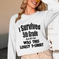Fifth 5th Grade Graduation Shirt Child Graduate Education Unisex Long Sleeve T-Shirt