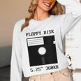 Floppy Disk Computer Nostalgia Fun PC Enthusiast History Unisex Long Sleeve T-Shirt