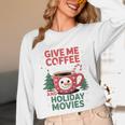 Give Me Coffee And Holiday Movies Introvert Christmas Unisex Long Sleeve T-Shirt Give Me Coffee And Holiday Movies Introvert Christmas Unisex Long Sleeve T-Shirt