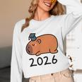 Grad Class Of 2026 Capybara Graduation Graduated Kids Unisex Long Sleeve T-Shirt