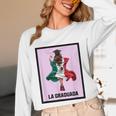 Graduation Latina Educated La Graduada Mexican Bingo Card Unisex Long Sleeve T-Shirt