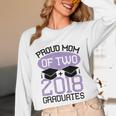 Graduation Shirt For Mom Of Twins Proud Mom Twins Tee Unisex Long Sleeve T-Shirt