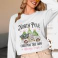 Holiday Scene Nostalgia North Pole Tree Farm Merry Christmas Unisex Long Sleeve T-Shirt Holiday Scene Nostalgia North Pole Tree Farm Merry Christmas Unisex Long Sleeve T-Shirt