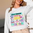 I'm A Toddler I Have No Ideas Retro Vintage 90s Nostalgia Premium Tri-Blend Unisex Long Sleeve T-Shirt