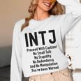 INTJ Rules Architect Personality Type Introvert Unisex Long Sleeve T-Shirt