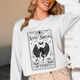 Introvert Apparel Emporium Mothman Tarot Card Antisocial Butterfly Cryptozoologist -Adults Grey Unisex Long Sleeve T-Shirt Introvert Apparel Emporium Mothman Tarot Card Antisocial Butterfly Cryptozoologist -Adults Grey Unisex Long Sleeve T-Shirt