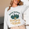 Introvert Camping Social Battery Recharging In The Woods Unisex Long Sleeve T-Shirt