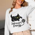 Introvert Energy Cat Love Cat Meme Unisex Long Sleeve T-Shirt