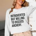Introverted Archer Archery Introvert Unisex Long Sleeve T-Shirt