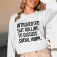 Introverted Caseworker Social Work Introvert Unisex Long Sleeve T-Shirt Introverted Caseworker Social Work Introvert Unisex Long Sleeve T-Shirt