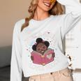 Just A Girl Who Loves Books Cute African American Afro Unisex Long Sleeve T-Shirt