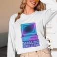Lofi Reverie Analog Dreams Pixel 90s Desktop VHS Nostalgia Unisex Long Sleeve T-Shirt