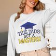 Masters Degree Proud Dad Graduation Shirt MBA Social Work Unisex Long Sleeve T-Shirt