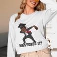 Masters Graduation Mastered It Dabbing Man Tee Unisex Long Sleeve T-Shirt