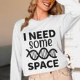 I Need Some Space Introvert Astronaut Science Unisex Long Sleeve T-Shirt