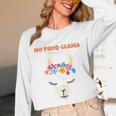 No Prob Llama Birthday Graduation Women Kids Girls Unisex Long Sleeve T-Shirt