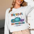 No Wi-Fi No Problem – Retro Dial Up Tech Nostalgia Premium Tri-Blend Unisex Long Sleeve T-Shirt No Wi-Fi No Problem – Retro Dial Up Tech Nostalgia Premium Tri-Blend Unisex Long Sleeve T-Shirt