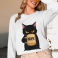 Nope Coffee Cat – Introvert Humor Monday Kitty Unisex Long Sleeve T-Shirt Nope Coffee Cat – Introvert Humor Monday Kitty Unisex Long Sleeve T-Shirt