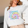 Pickleball Saying Introvert Pickleball Game Partner Unisex Long Sleeve T-Shirt