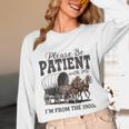 Please Be Patient With Me I'm From The 1900s Vintage Raglan Baseball Tee Unisex Long Sleeve T-Shirt