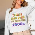 Please Slow Down I'm From The 1900s Retro Vintage 70 Premium Tri-Blend Unisex Long Sleeve T-Shirt