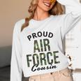 Proud Air Force Cousin Deployment Homecoming Graduation USAF Unisex Long Sleeve T-Shirt