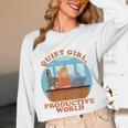 Quiet Girl Productive World Introvert Office Staff Secretary Unisex Long Sleeve T-Shirt