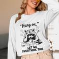 Raccoon Hang On Let Me Overthink This Introvert Unisex Long Sleeve T-Shirt Raccoon Hang On Let Me Overthink This Introvert Unisex Long Sleeve T-Shirt