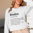 Realist Definition For Introverts Honest Personality Unisex Long Sleeve T-Shirt