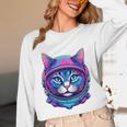 Retro 80s Cat In Space Suit Nostalgia Cat Vintage Astronaut Unisex Long Sleeve T-Shirt Retro 80s Cat In Space Suit Nostalgia Cat Vintage Astronaut Unisex Long Sleeve T-Shirt
