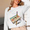 Retro Cassette Tape & Pencil Rewind Nostalgia Party 80s 90s Premium Unisex Long Sleeve T-Shirt