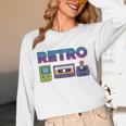 Retro Gaming Nostalgia Tee Perfect For 90s Lovers Premium Tri-Blend Unisex Long Sleeve T-Shirt