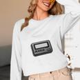 Retro Pager 90s Nostalgia Premium Tri-Blend Unisex Long Sleeve T-Shirt