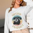 Retro Phone Never Forget Nostalgia Vintage Raglan Baseball Tee Unisex Long Sleeve T-Shirt