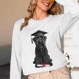 Russian Terrier Dog Graduation Cap Graduate Owner Grad Unisex Long Sleeve T-Shirt