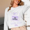 Save Icon IRL Retro Tech Humor Floppy Disk 90s Nostalgia Unisex Long Sleeve T-Shirt