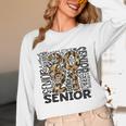 Senior 2021 Grad Class Of 2021 Graduation Leopard Cheetah Unisex Long Sleeve T-Shirt