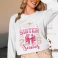 Senior 2026 Class Of 26 Coquette Pink Bow Graduation Sister Unisex Long Sleeve T-Shirt