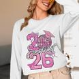 Senior 2026 Graduation Girls Coquette Pink Bow Class Of 2026 Premium Unisex Long Sleeve T-Shirt