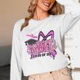 Senior 2027 Class Of 2027 Coquette Girl Pink Graduation 2027 Unisex Long Sleeve T-Shirt