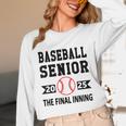 Senior Class Of 2025 Baseball Senior Night Graduation Party Unisex Long Sleeve T-Shirt