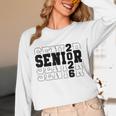 Senior Class Of 2026 Varsity Text Graduation Unisex Long Sleeve T-Shirt