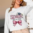 Senior Class Of 2027 Coquette Pink Bow Graduation 2027 Girls Unisex Long Sleeve T-Shirt