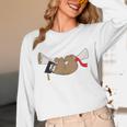Sloth Graduation Shirt Cute Animal Diploma Grad Unisex Long Sleeve T-Shirt