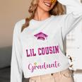 Super Proud Little Cousin Of 2025 Graduate Graduation Family Premium Tri-Blend Unisex Long Sleeve T-Shirt